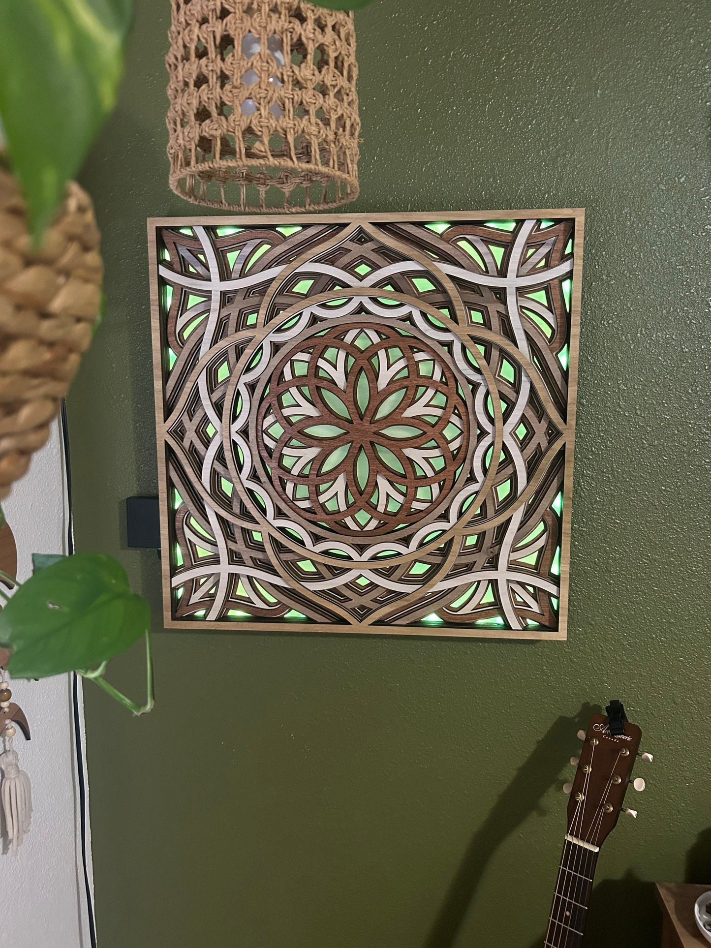Mosaic LED Zen Wall Art