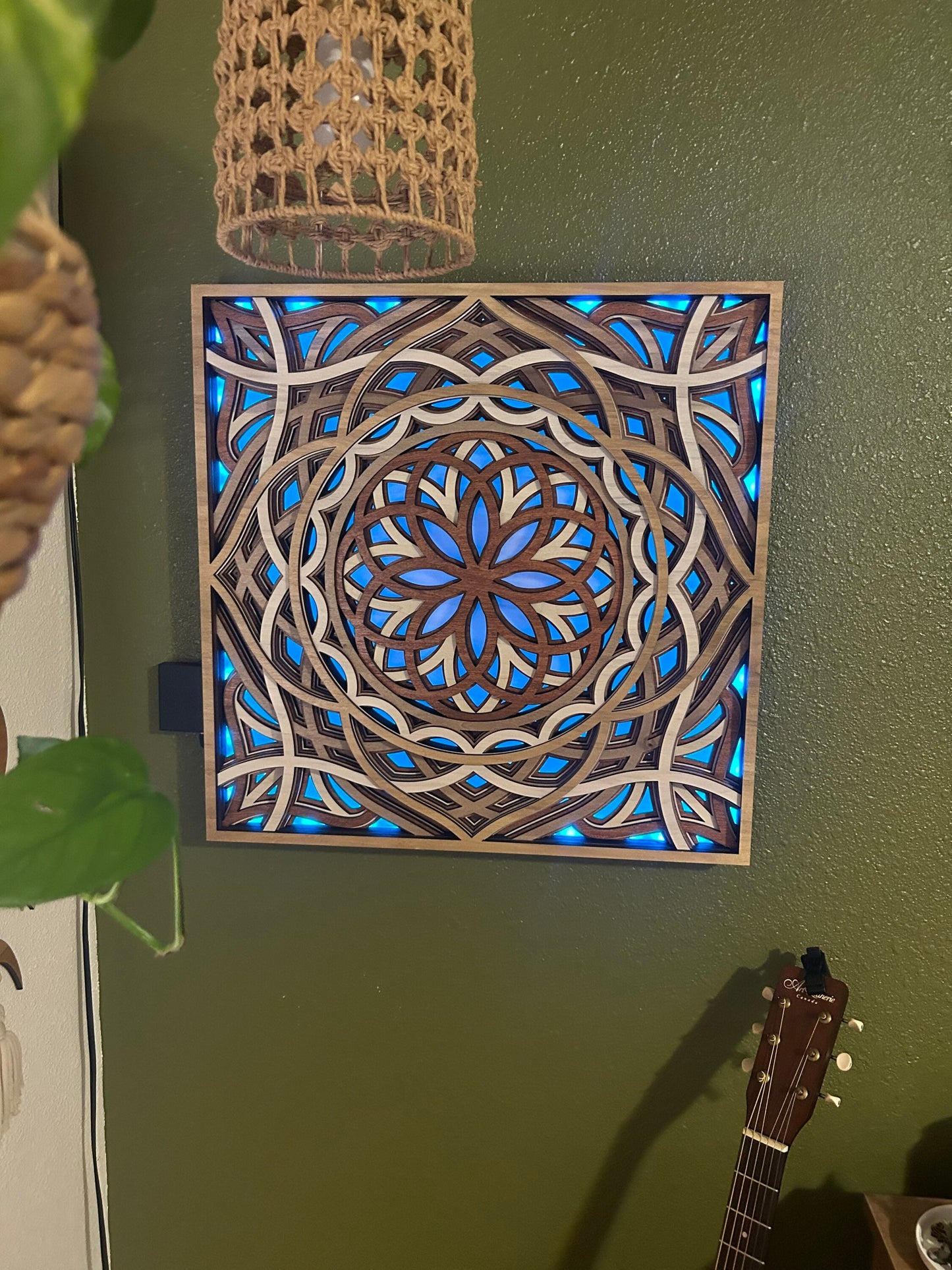 Mosaic LED Zen Wall Art