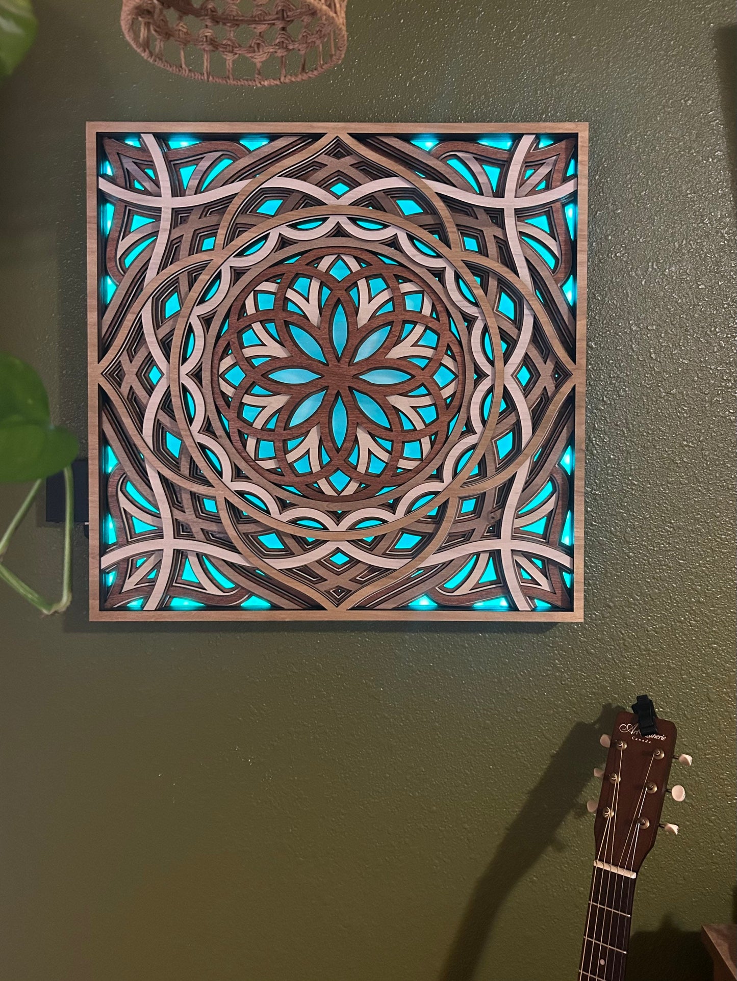 Mosaic LED Zen Wall Art
