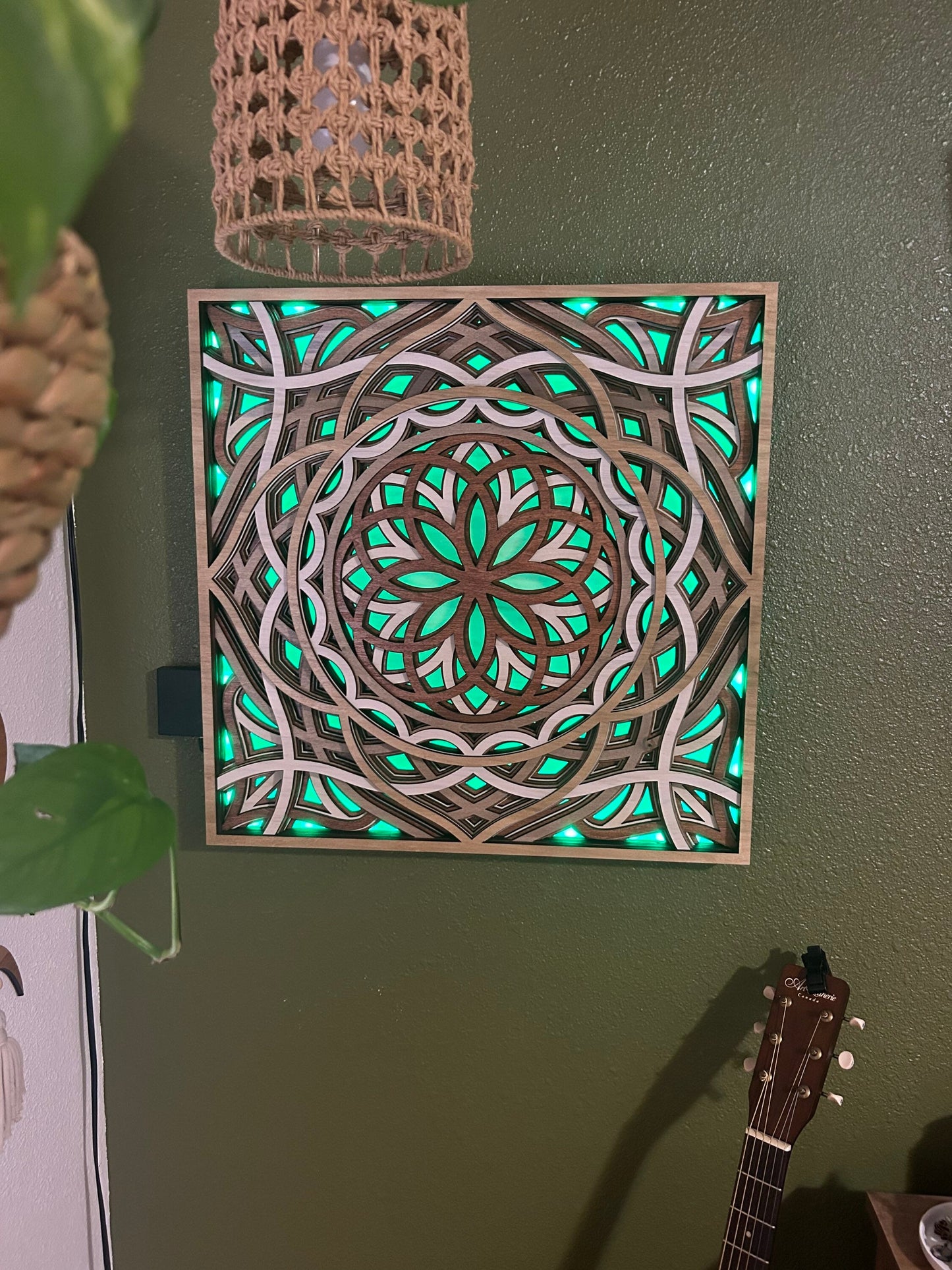 Mosaic LED Zen Wall Art