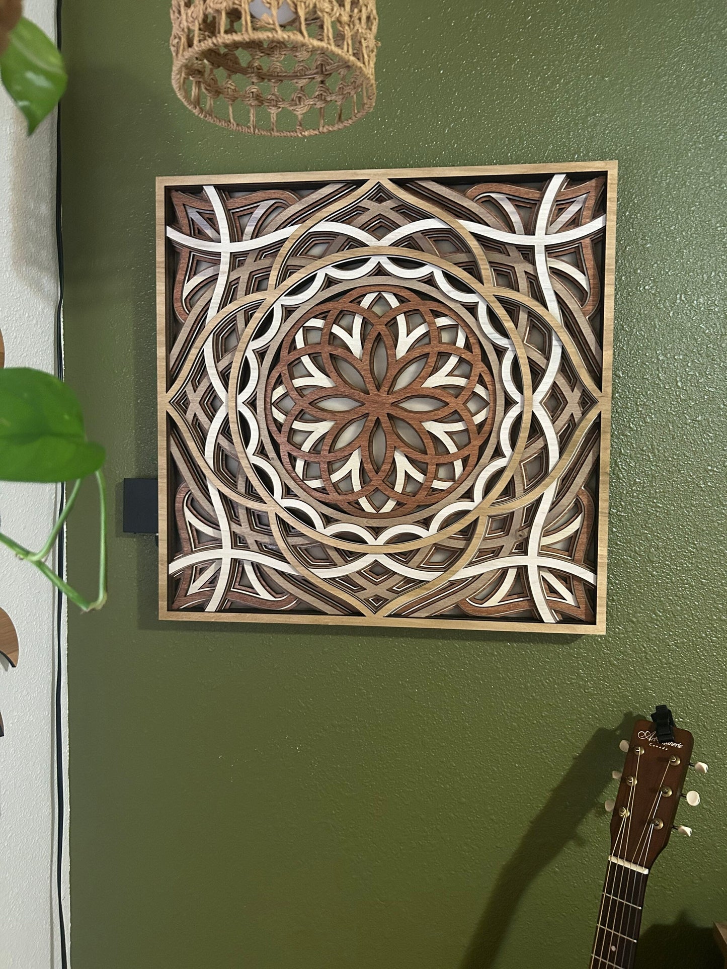 Mosaic LED Zen Wall Art