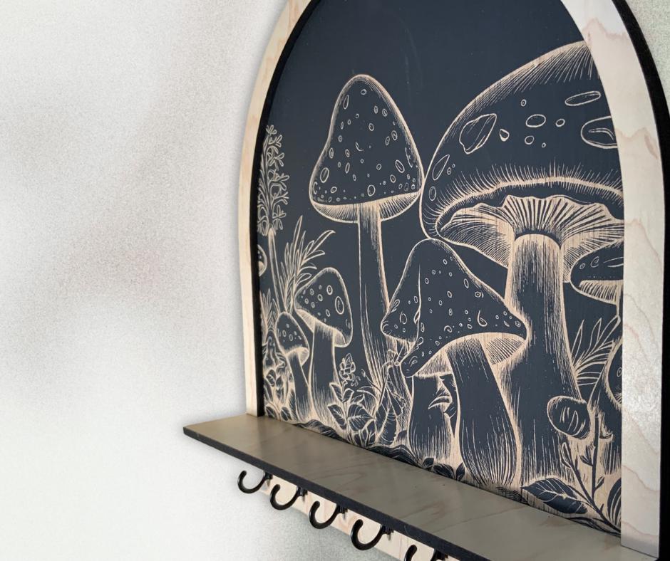 Cottagecore Mushroom Key and Jewelry Holder