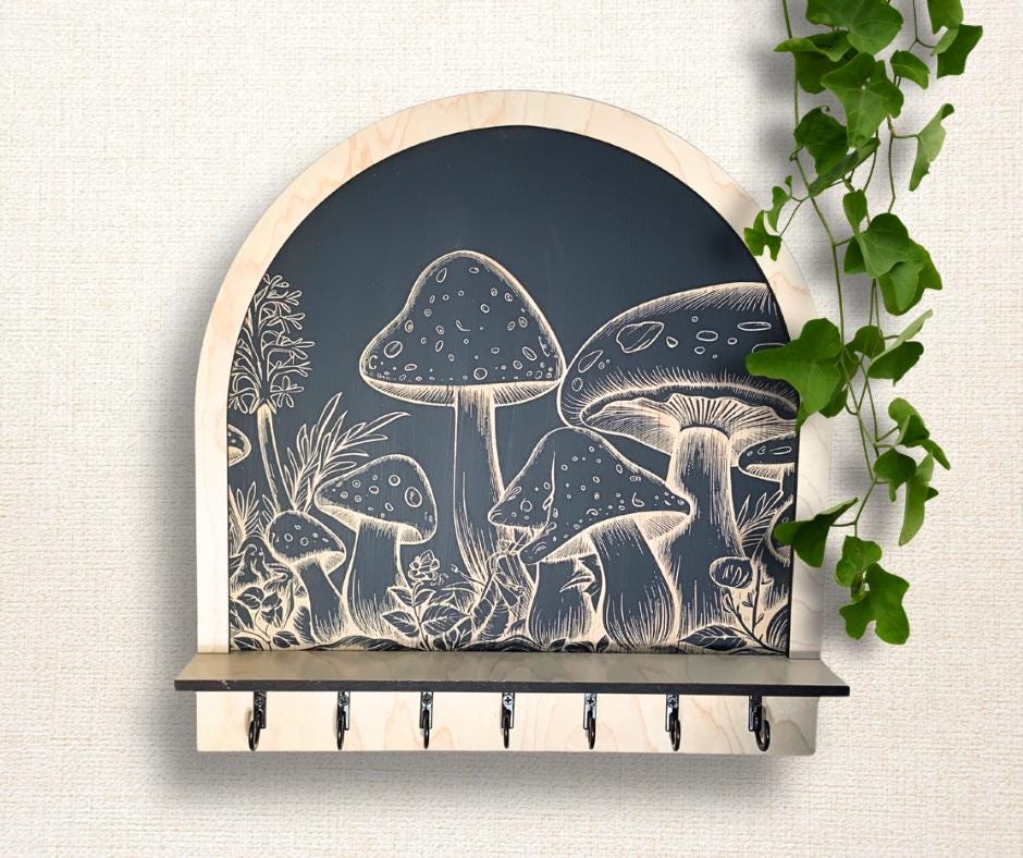 Cottagecore Mushroom Key and Jewelry Holder
