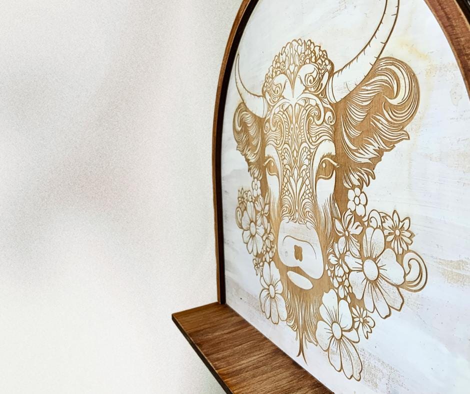 Highlander Cow Key and Jewelry Holder