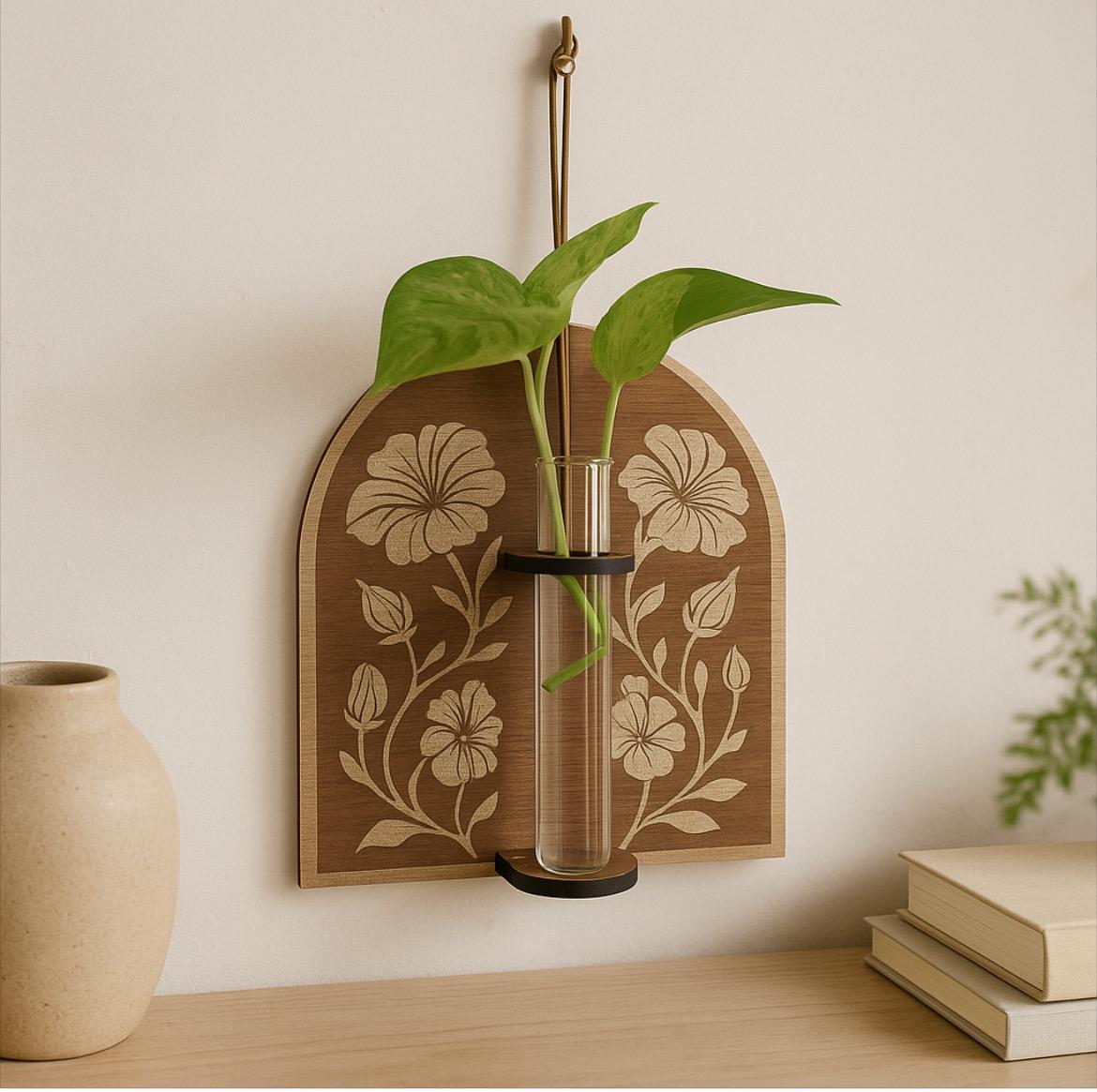 Boho Floral Wall Propagation Station