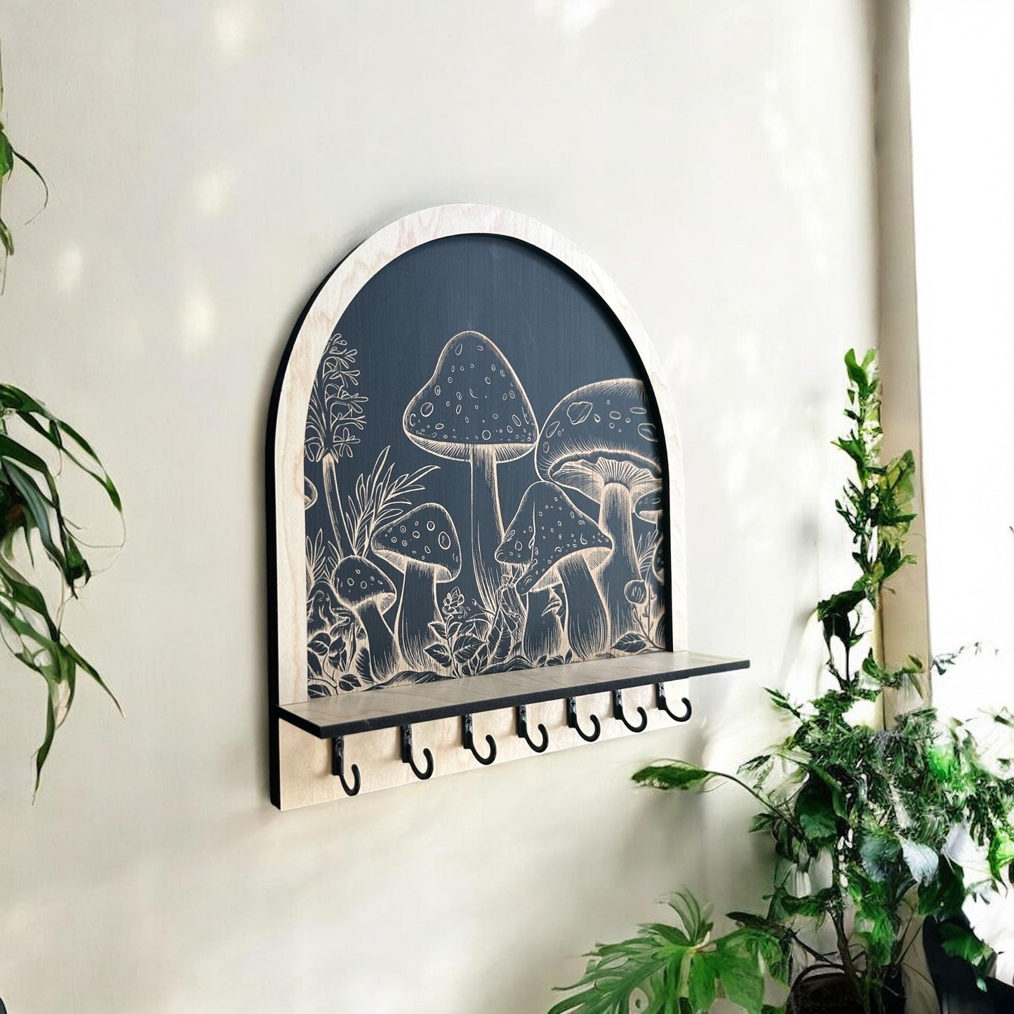 Cottagecore Mushroom Key and Jewelry Holder