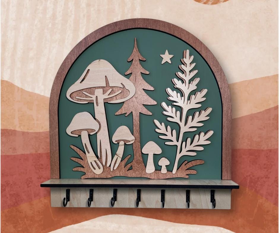 Woodland Mushroom Key and Jewelry Holder