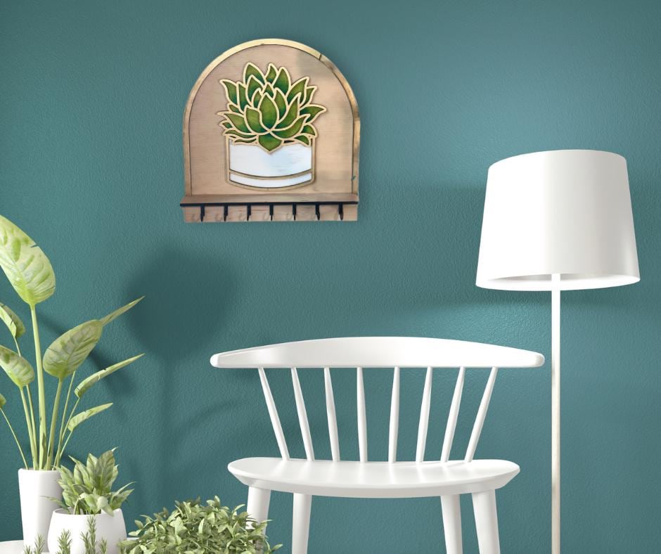 Succulent Key and Jewelry Holder