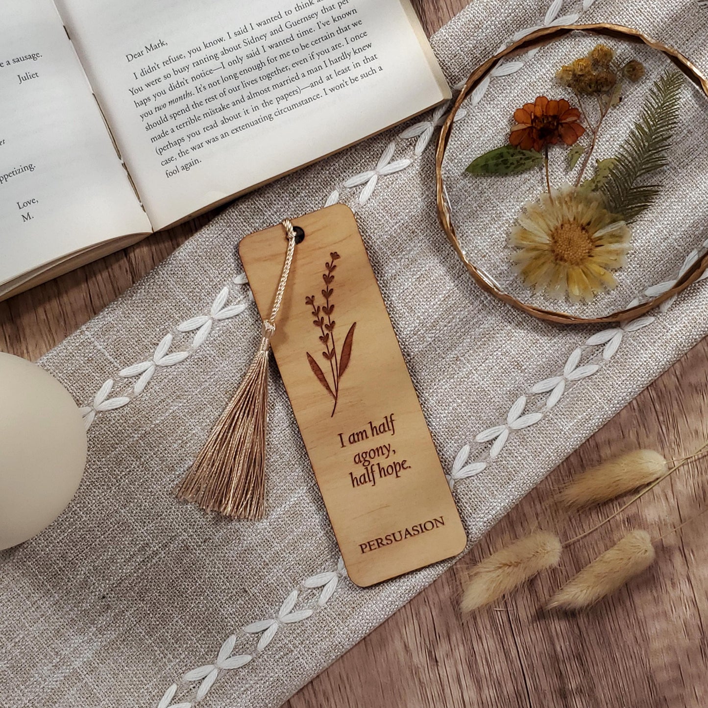 "I Am Half Agony" Quote Bookmark