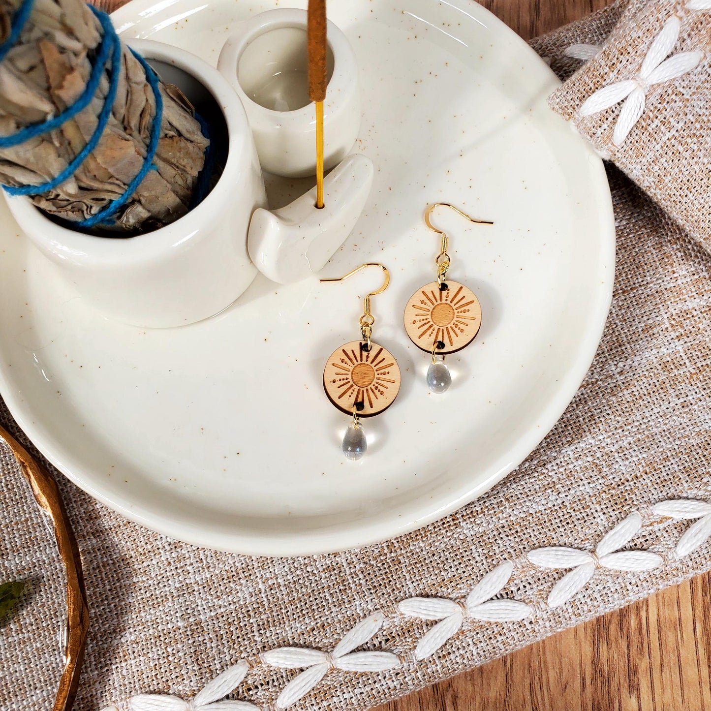 Sunburst Dangle Earrings