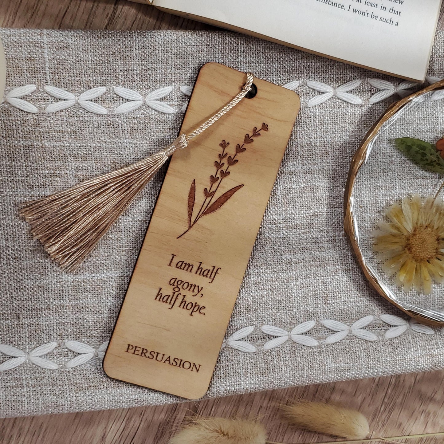"I Am Half Agony" Quote Bookmark