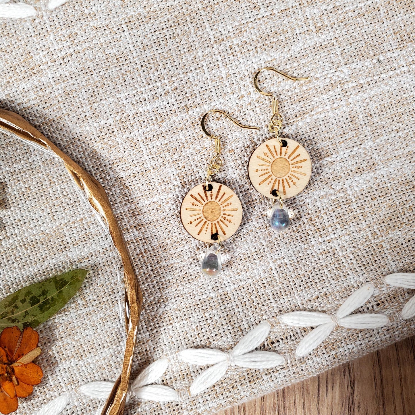 Sunburst Dangle Earrings