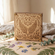 Fern Heart Wooden Flower Press