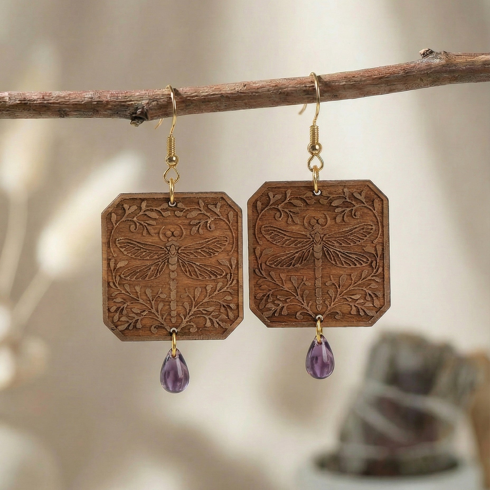 Dragonfly Dangle Earrings