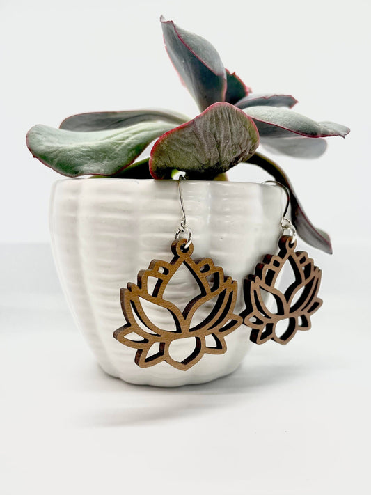 Lotus Flower Earrings