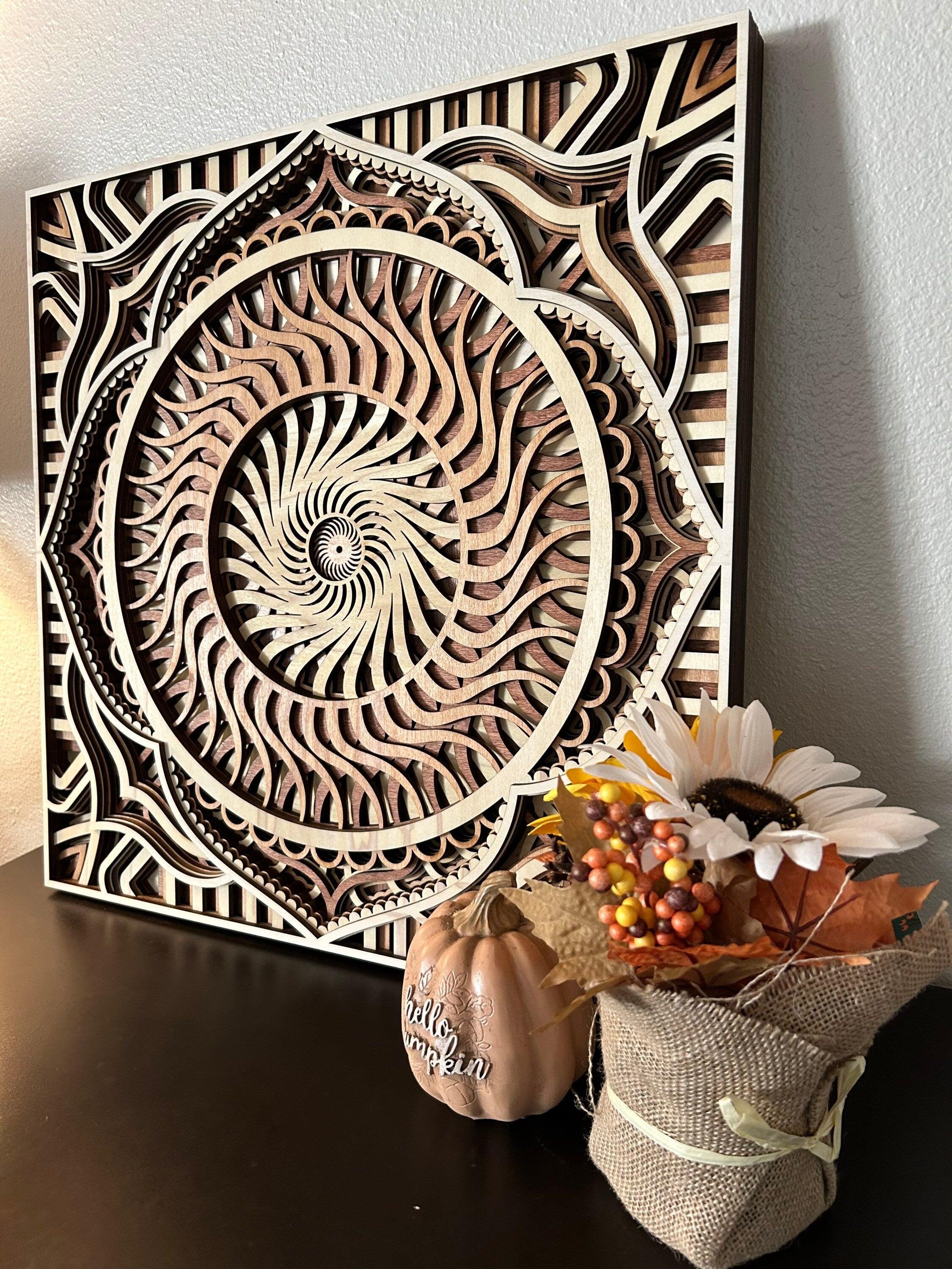 Sacred Geometry Layered Wall Decor