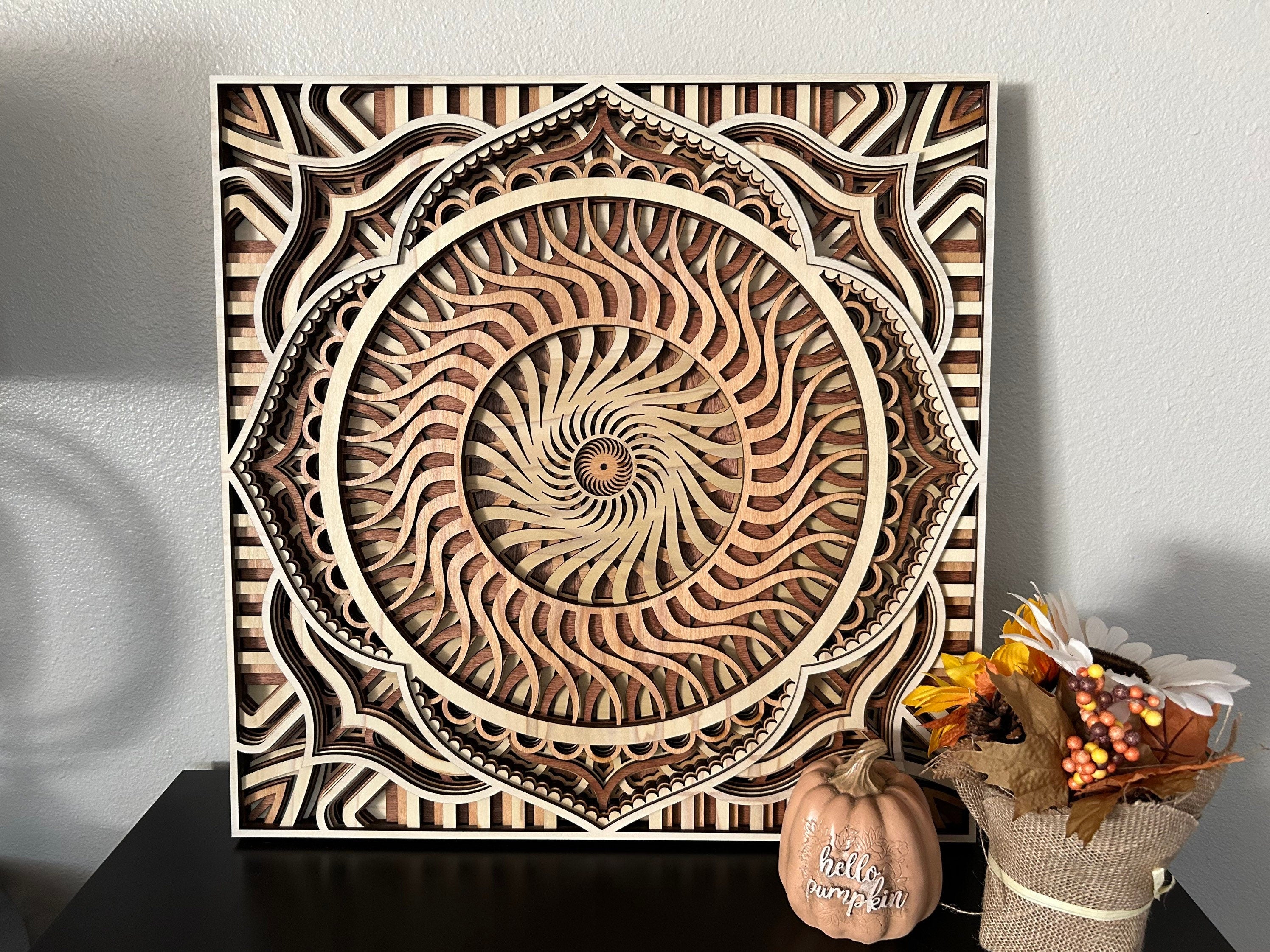 Sacred Geometry Layered Wall Decor