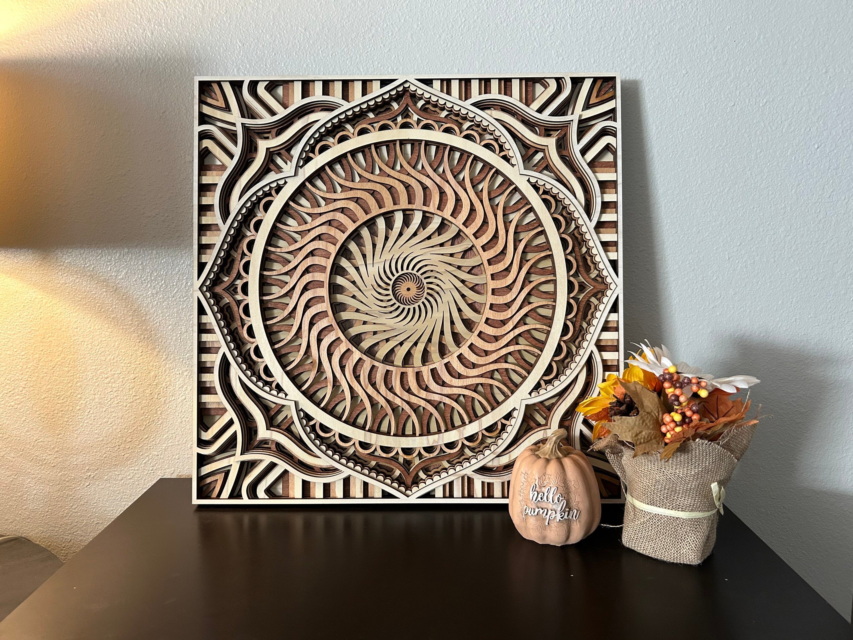 Sacred Geometry Layered Wall Decor
