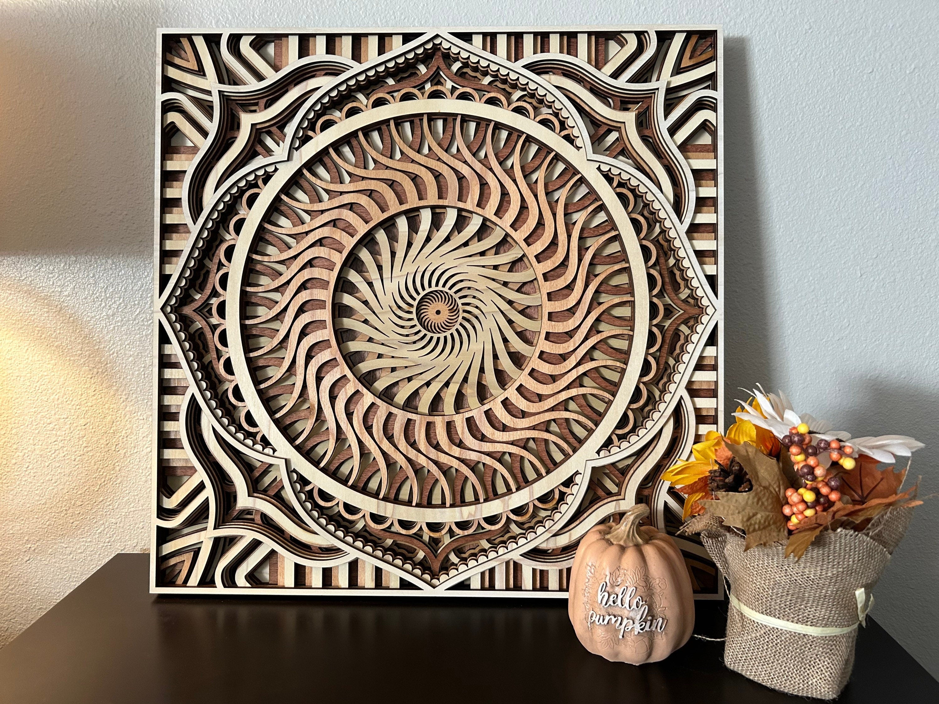 Sacred Geometry Layered Wall Decor