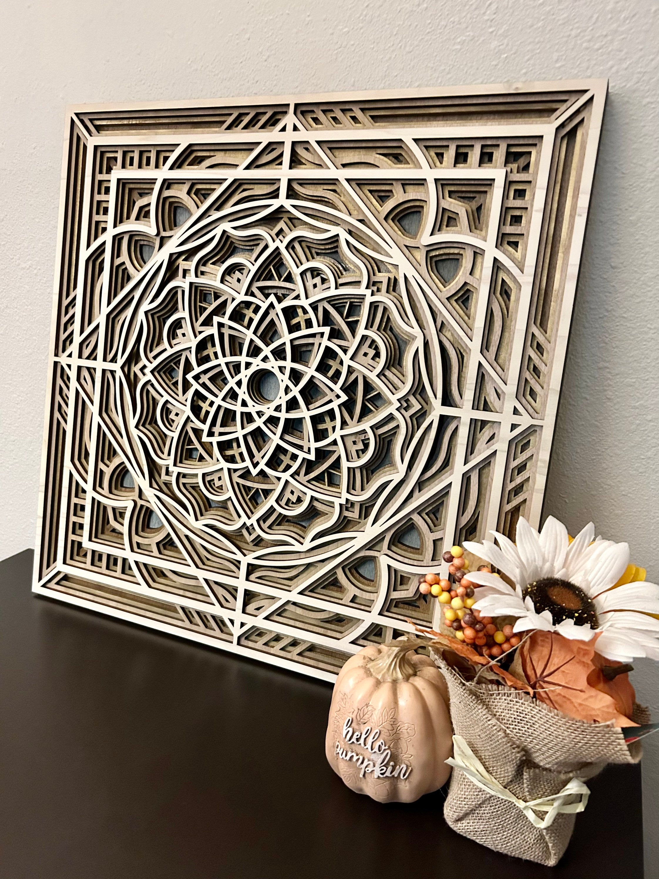 Mosaic Mandala Wall Art