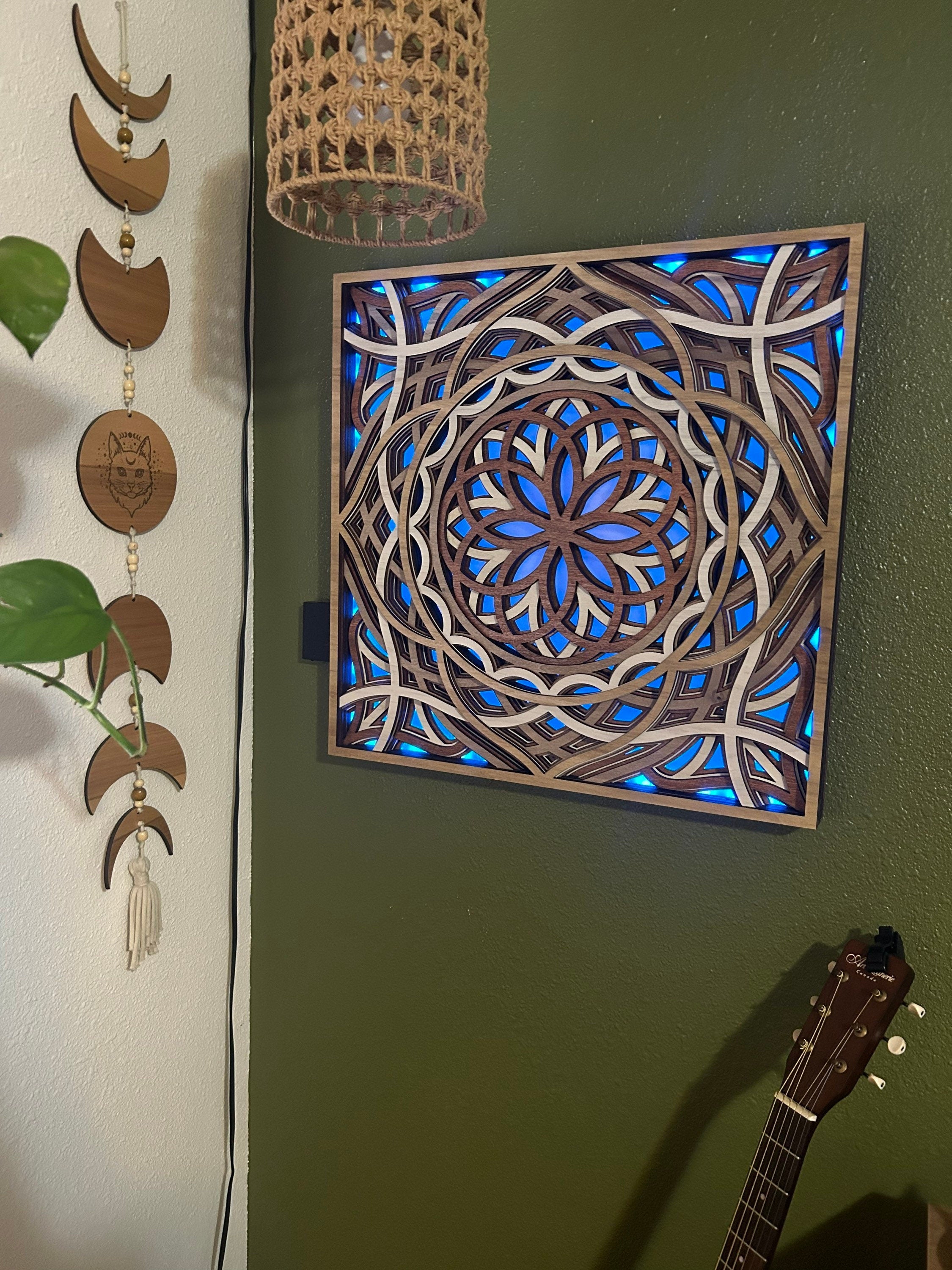 Mosaic LED Zen Wall Art