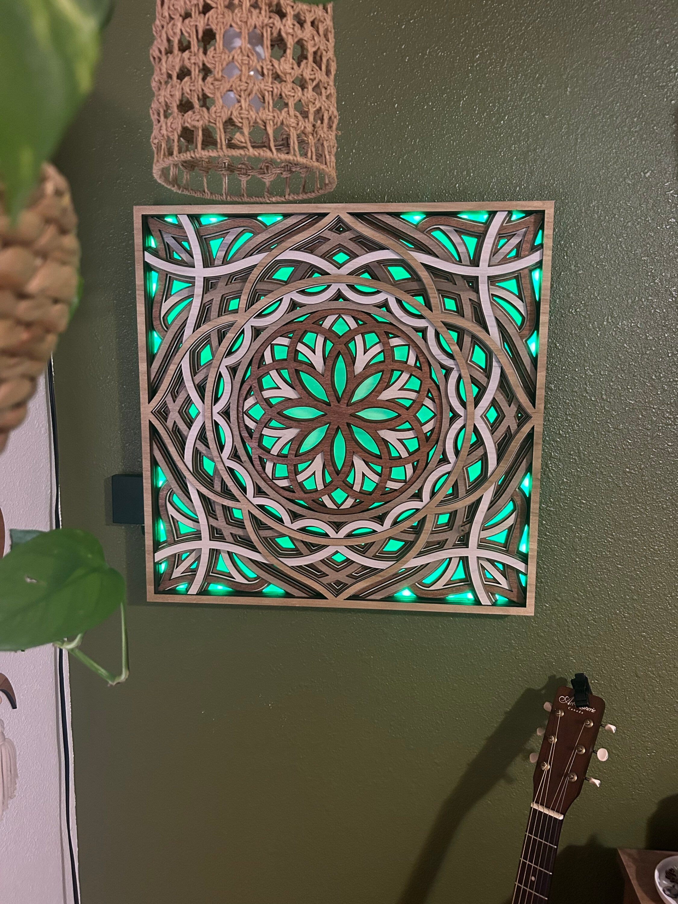 Mosaic LED Zen Wall Art