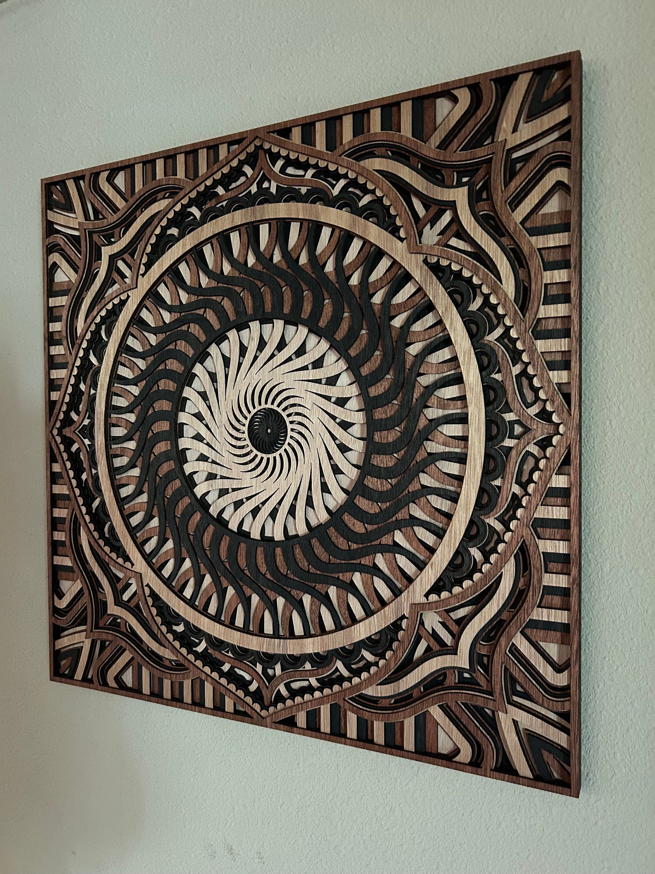 Sacred Geometry Layered Wall Decor