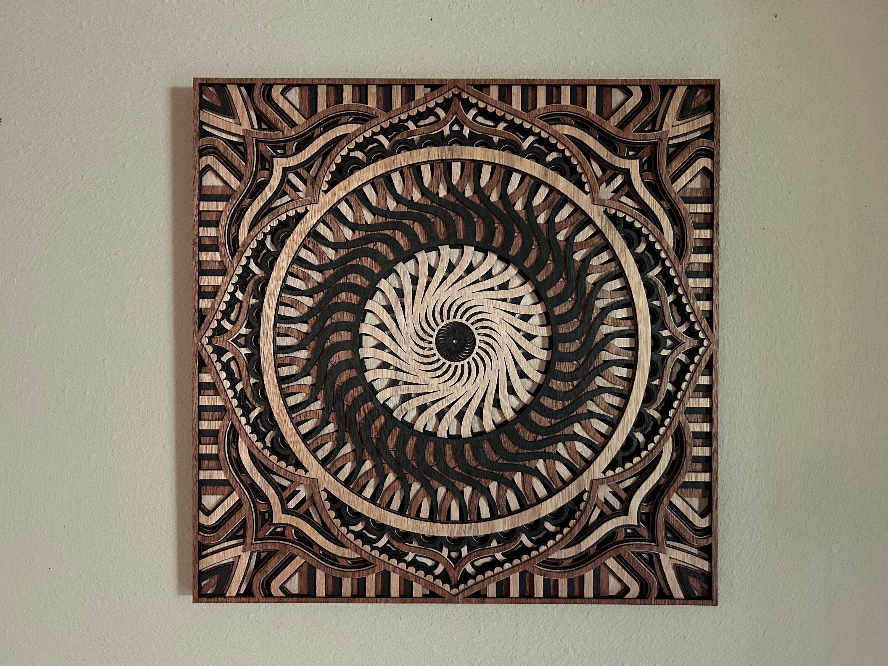 Sacred Geometry Layered Wall Decor