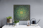 Green is Gold Layered Mandala Wall Art