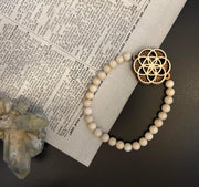 Sacred Geometry Riverstone Bracelet