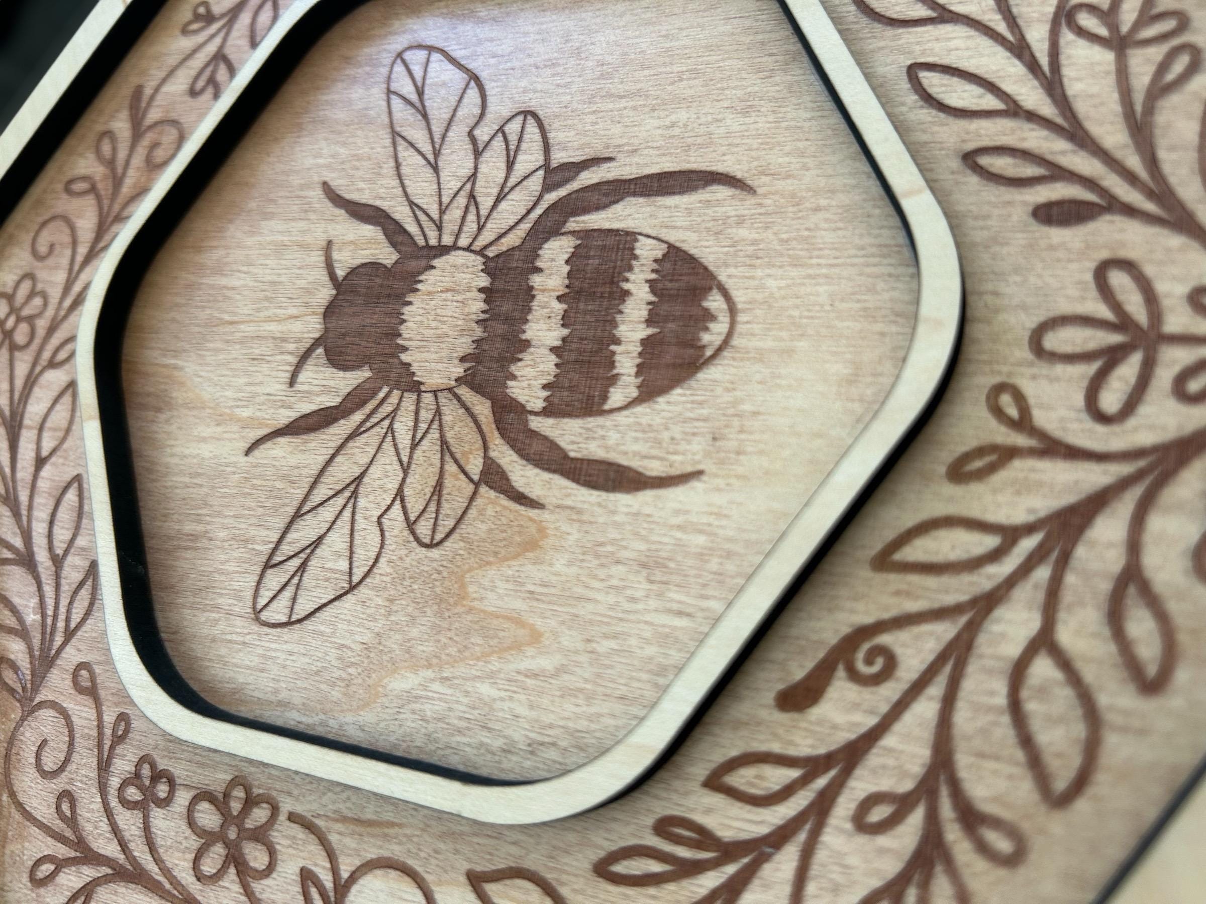 Nested Bee Catchall Tray Set