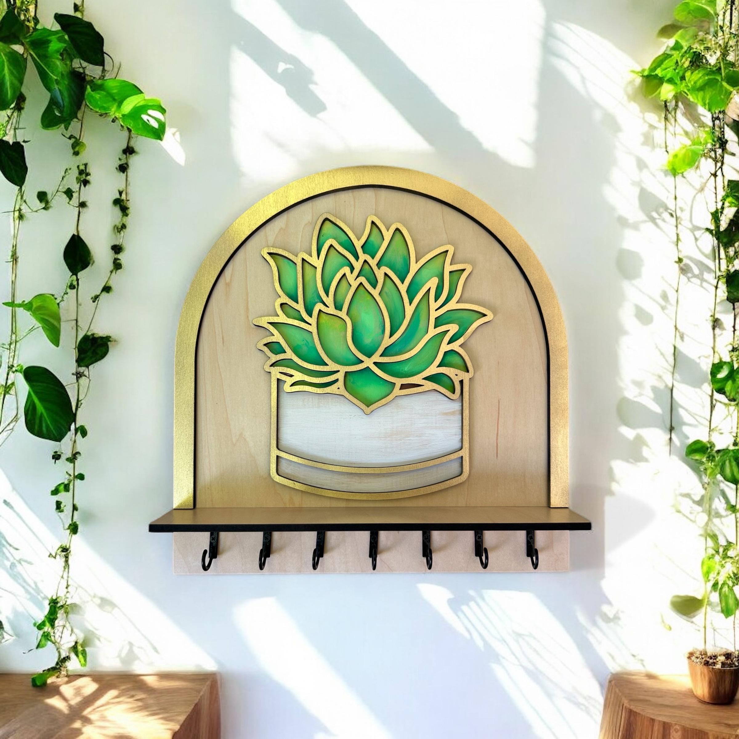 Succulent Key and Jewelry Holder