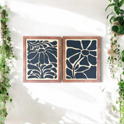 Retro Flowers Wall Decor