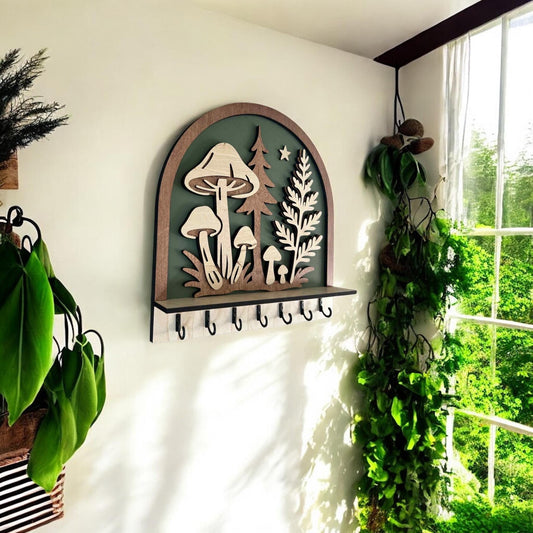 Woodland Mushroom Key and Jewelry Holder
