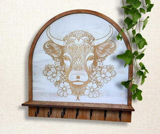 Highlander Cow Key and Jewelry Holder