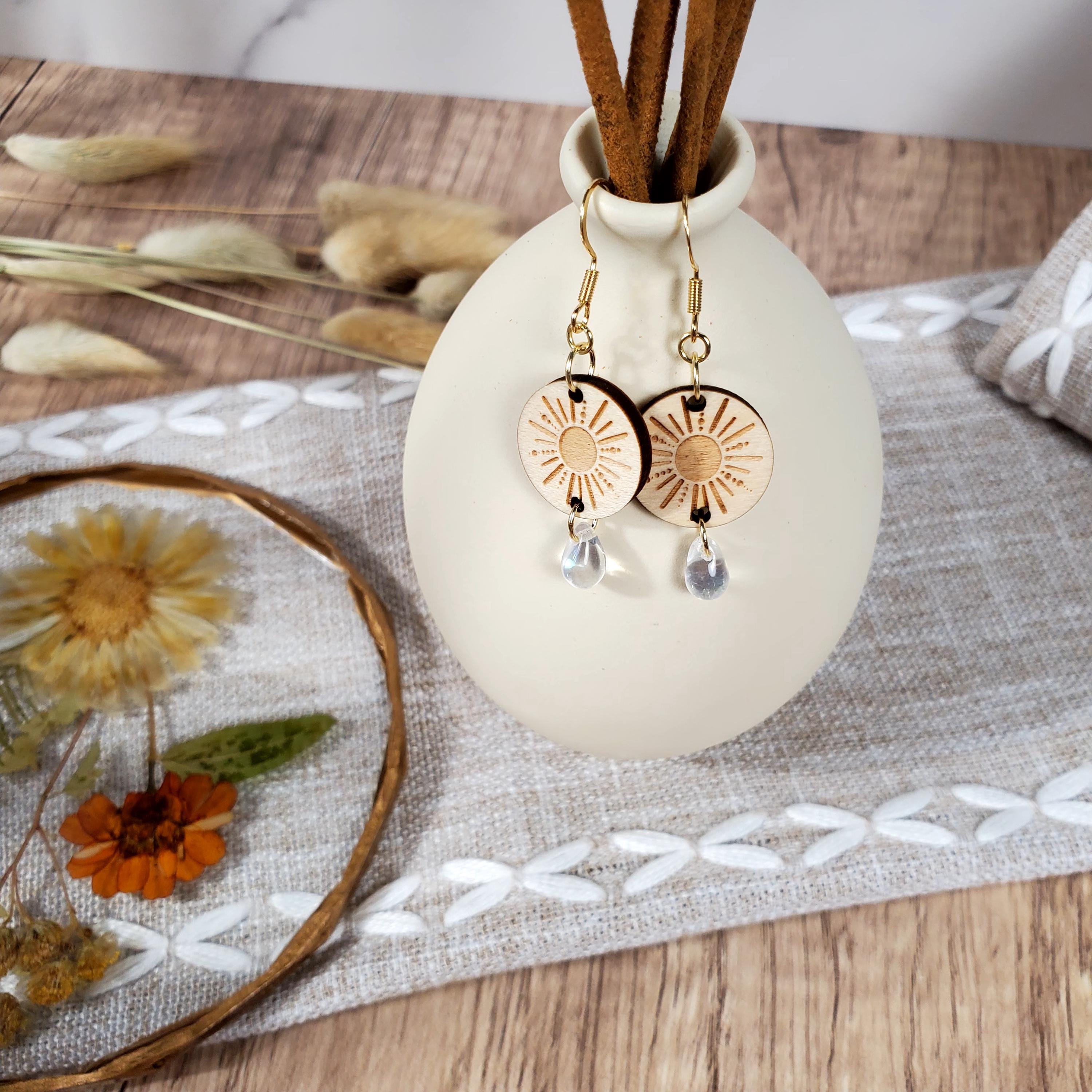 Sunburst Dangle Earrings