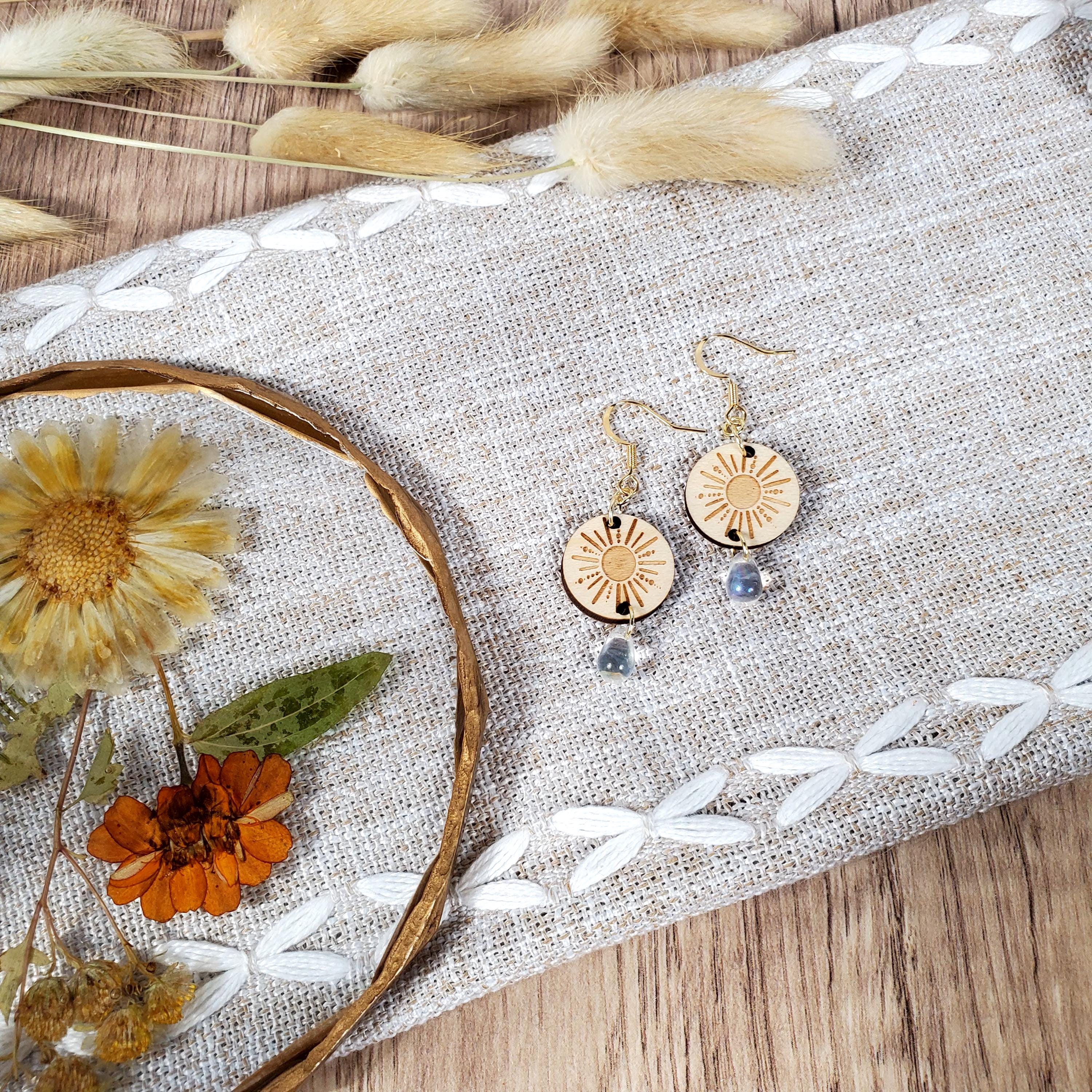 Sunburst Dangle Earrings