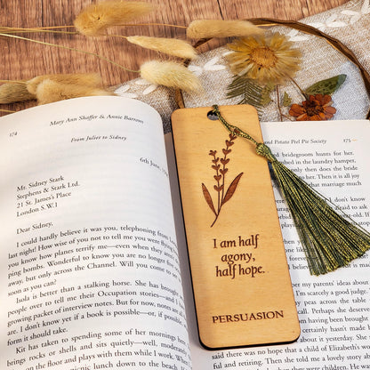 "I Am Half Agony" Quote Bookmark