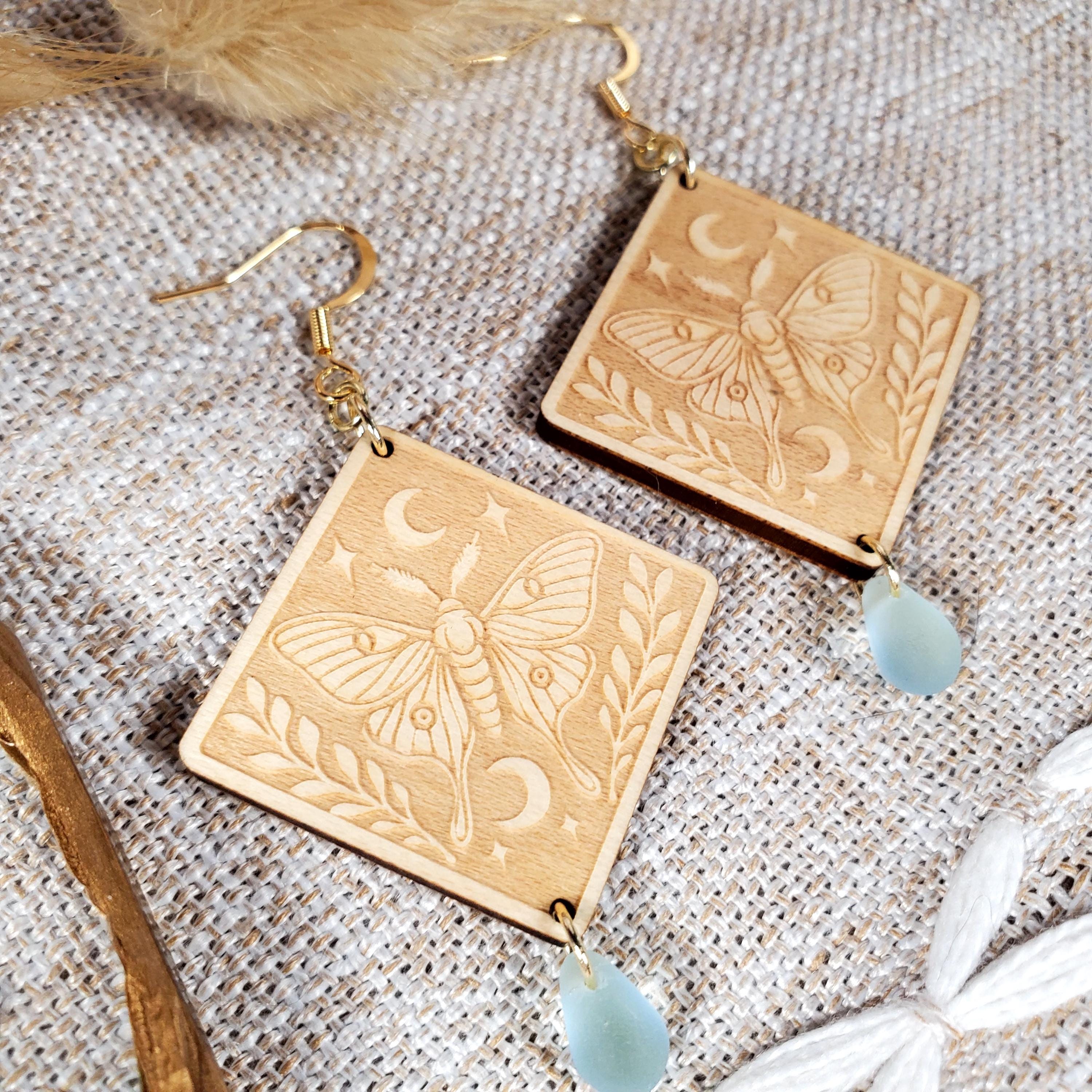 Luna Moth Earrings