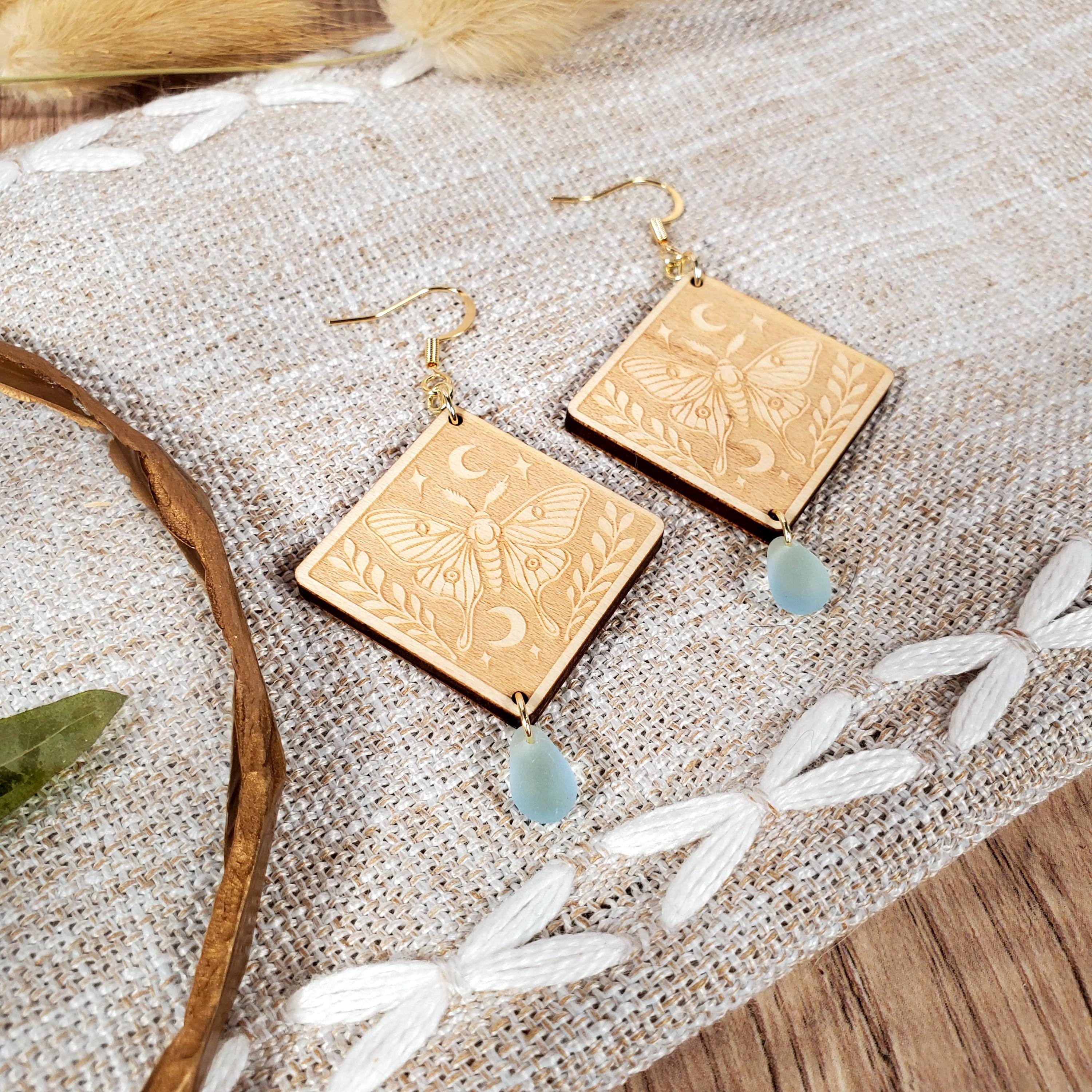 Luna Moth Earrings