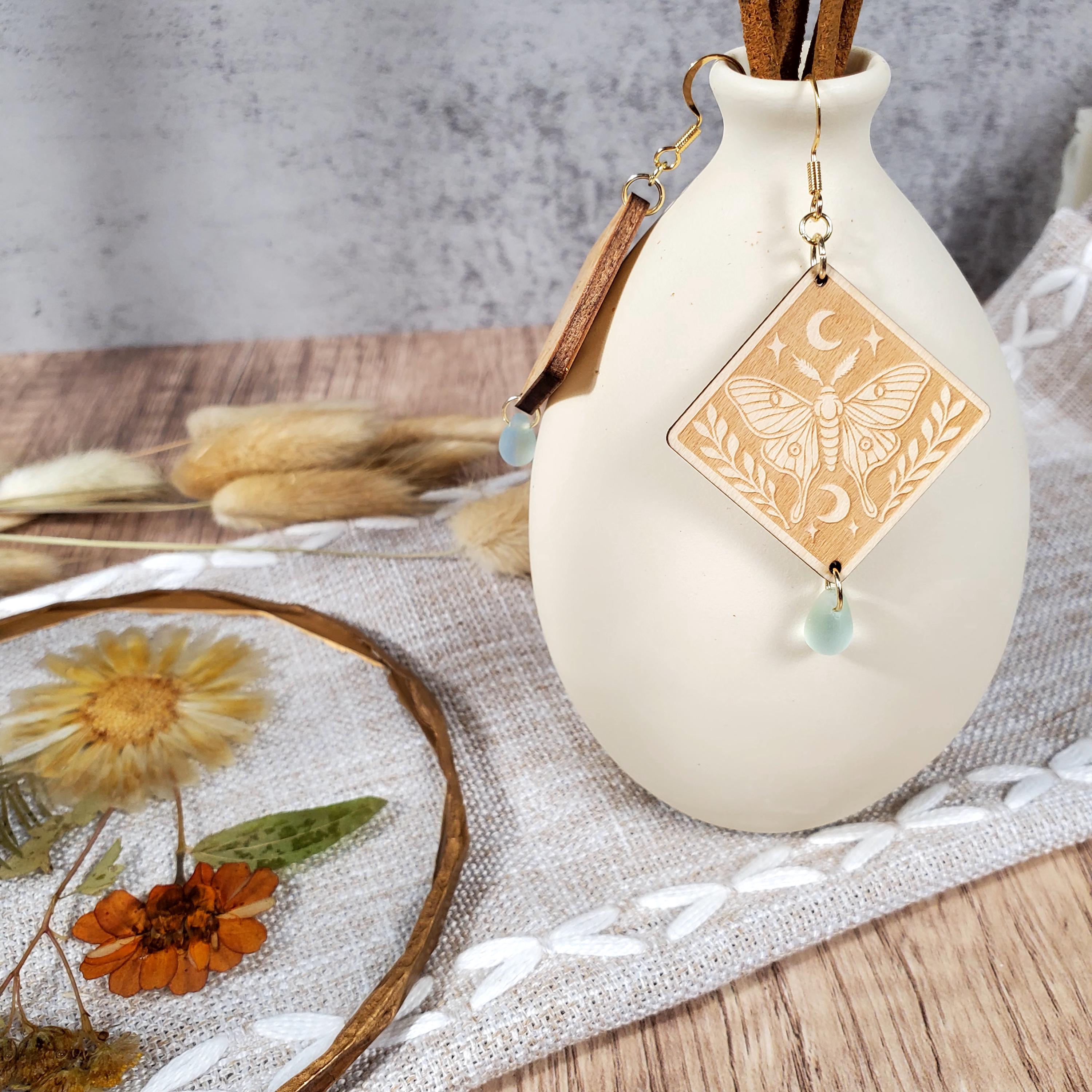 Luna Moth Earrings